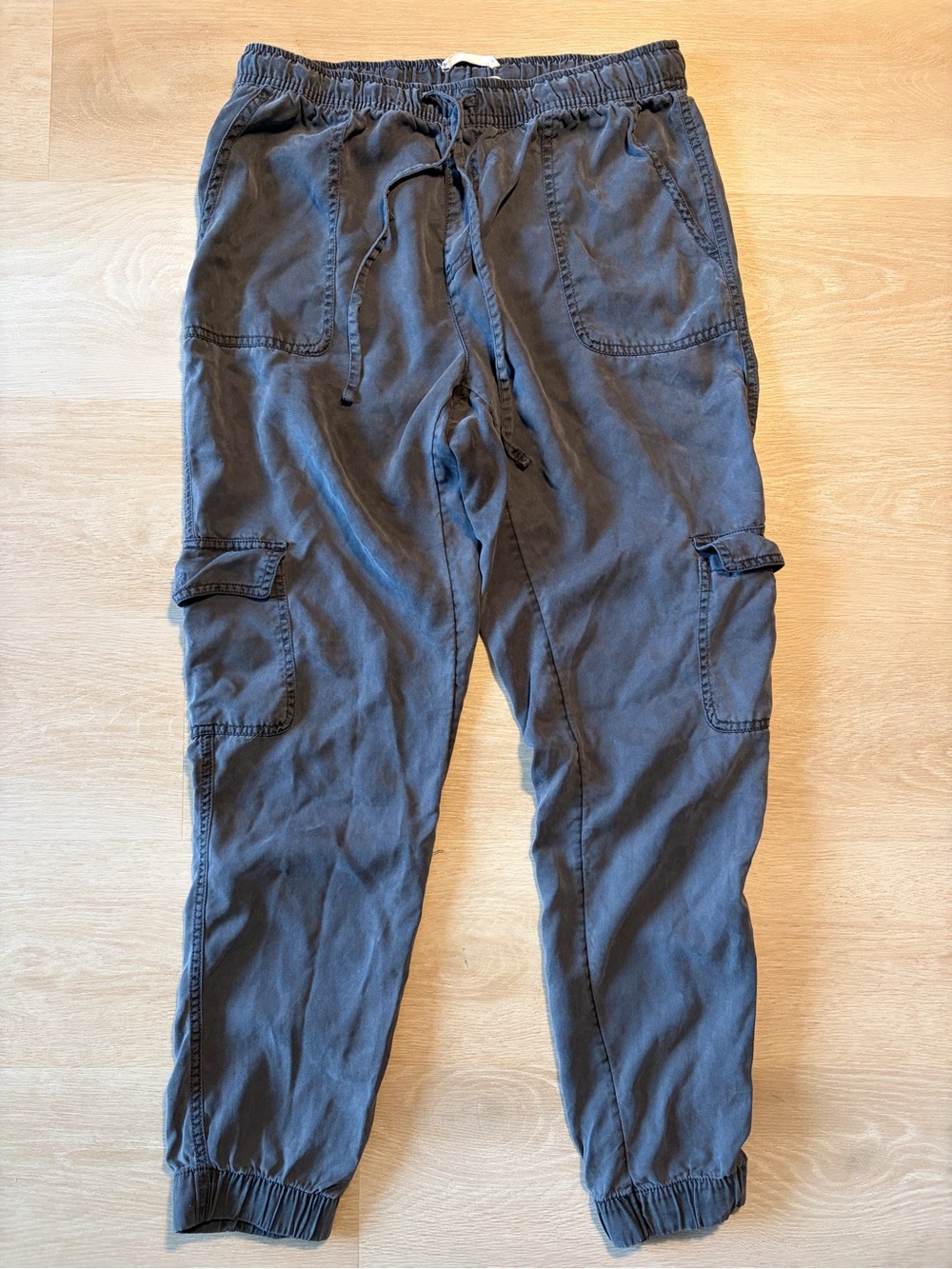 C&C California Gray Lyocell Cargo Jogger Pants M